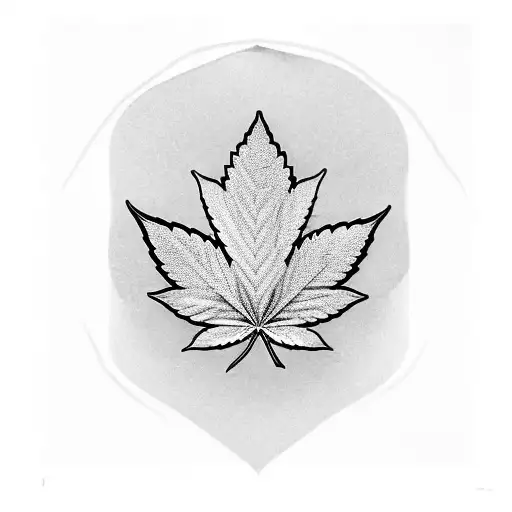 A Cannabis Leaf With The Toronto Skyline Incorporated Into The Design