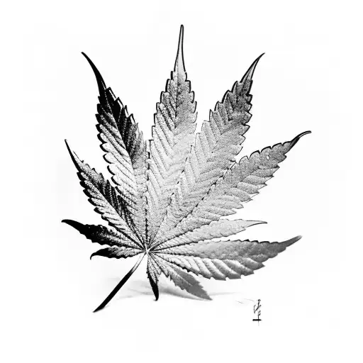A Cannabis Leaf With The Toronto Skyline Incorporated Into The Design
