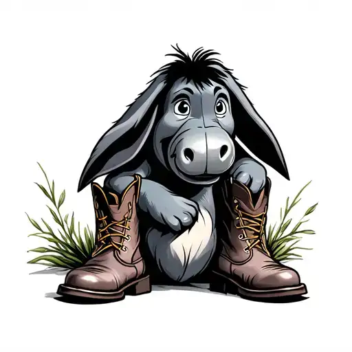 Eeyore With Cowboy Boots