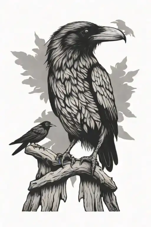 Raven Perched