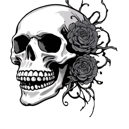 Japanese Skeleton Skull