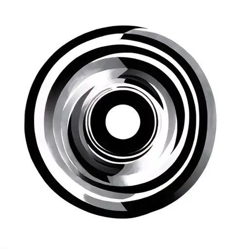 Geometric Shape With A Circle In The Middle