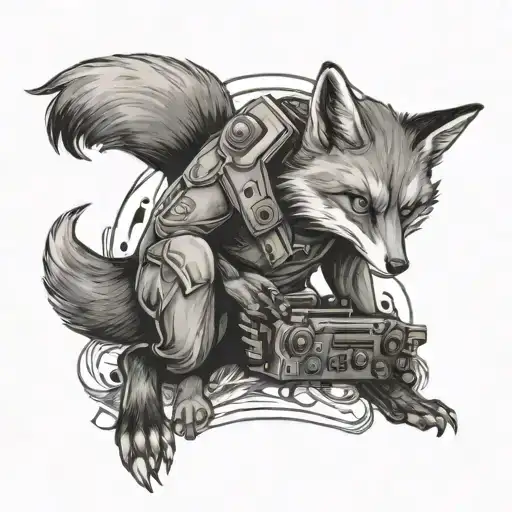 Fox Playing Video Games