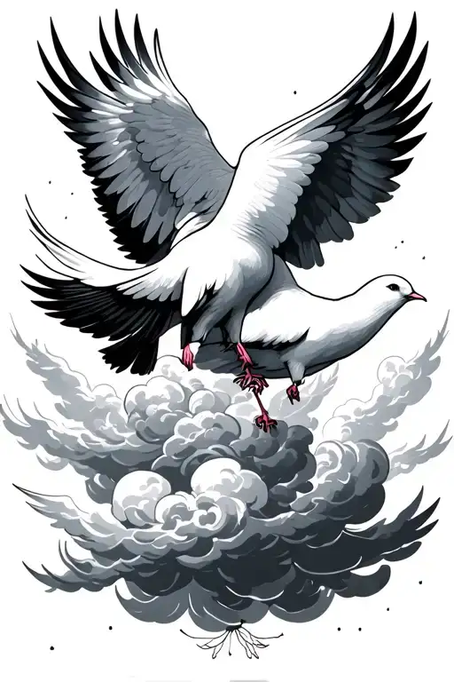 Heaven Clouds Doves Time