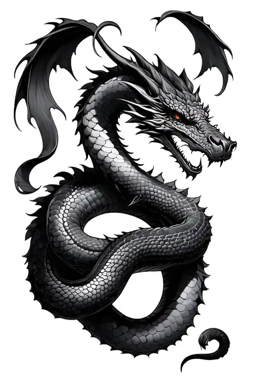 Snake And Dragon Wrapped