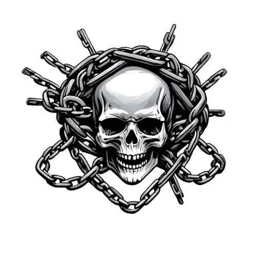 Skull And Chains Wrapped