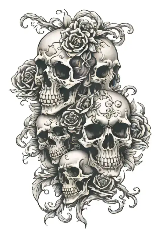 Skulls Representing Dark Periods