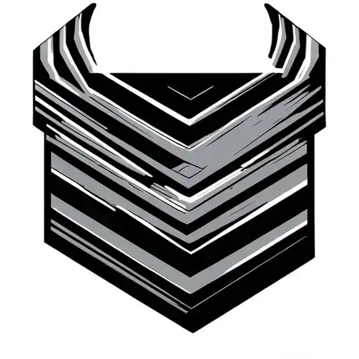 Speed Aero And Black Thick Band Tattoo And Hexagon Strip