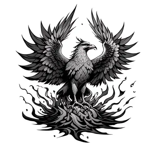 Phoenix Rising From The Ashes