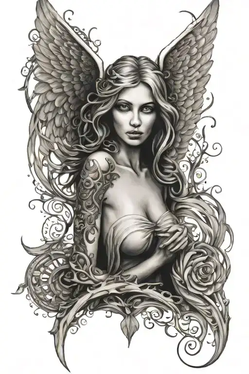 Seraphim Angel Symmetrical Eyes Everywhere