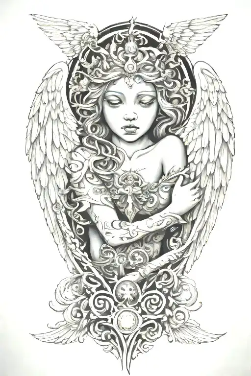 Seraphim Angel Symmetrical Eyes Everywhere