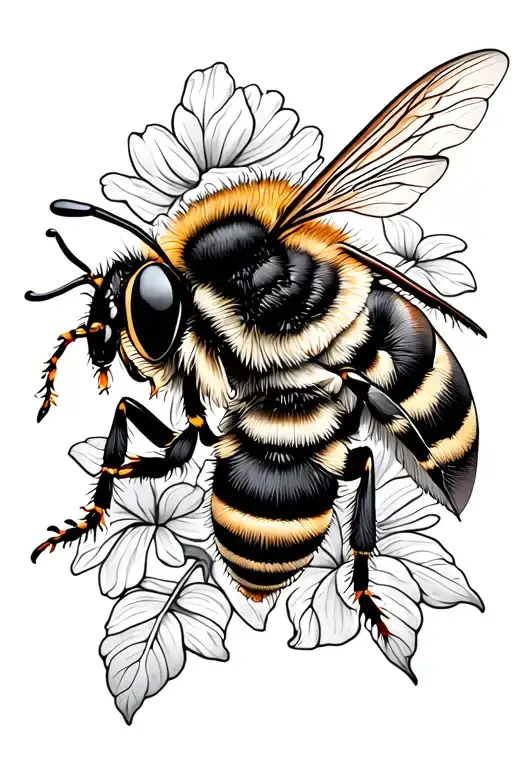 Honey Bee Collecting Nectar