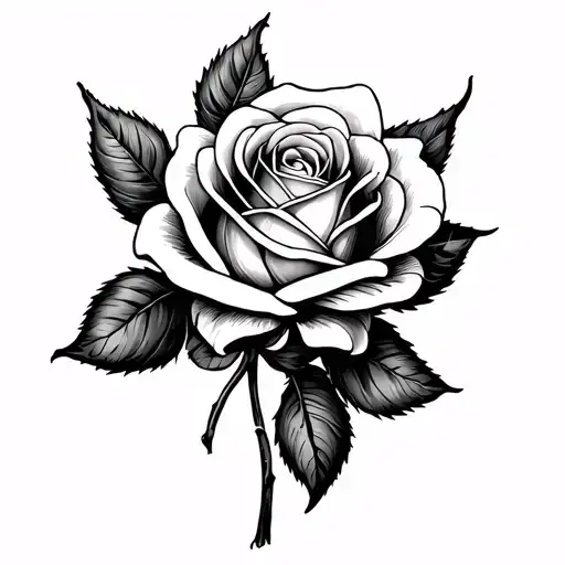 Rose With A Ribbon Through It