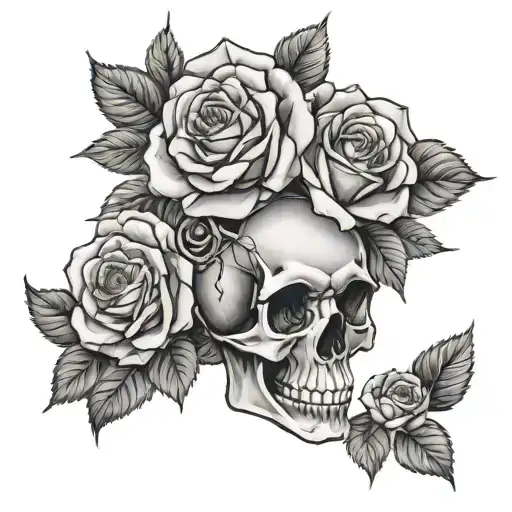 Roses And Skull