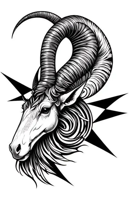 Capricorn Symbol And Angles Psychedelic Interpretation