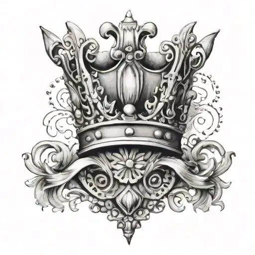 A Capital K And Ontop Of It To The Left A Slanted Crown But Half The Crown Is A Tiara