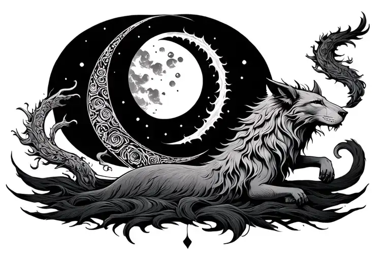 Hati E Skoll Y Hati Sun And Moon
