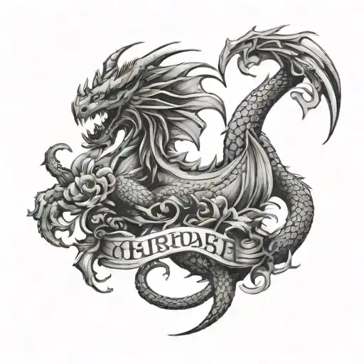 Name With Dragon Under The Name