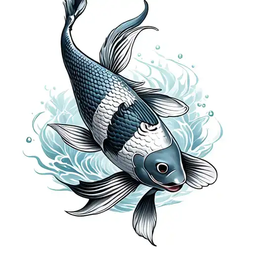 Koi Fish Japanese Style