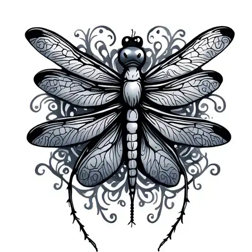 Dragonfly With Filigree