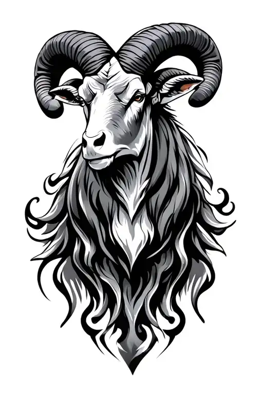 Aries Ram Wearing Metal
