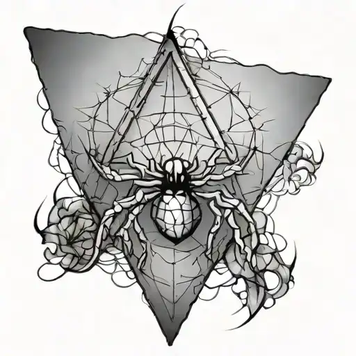 A Triangle With A Spider