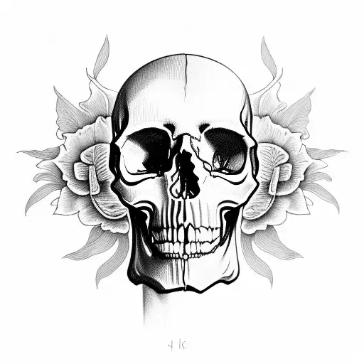 Skull And Iris