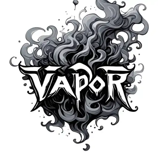 The Word Vapor Made Of Smoke