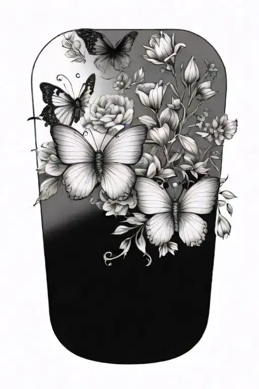 Flowers And Butterflies