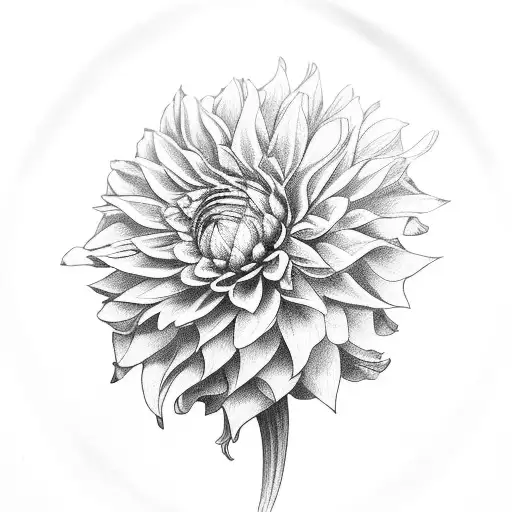 Victorian House And Black Dahlias