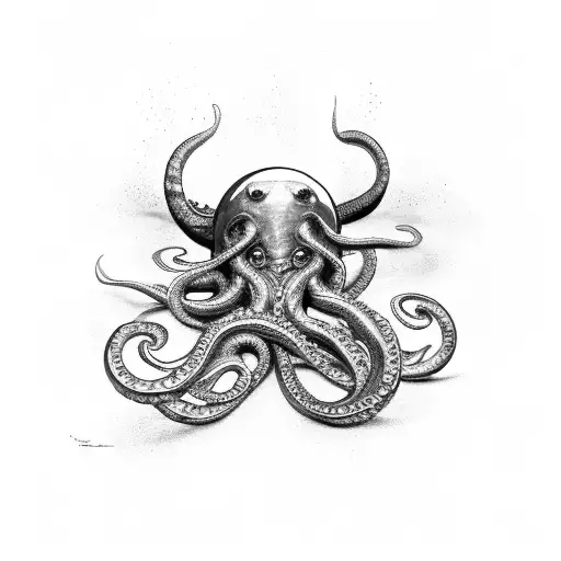 Kraken Wrapped Itself Around Sculpture