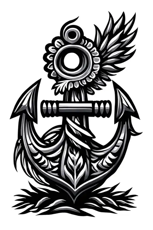 Anchor And Chicken Polynesian