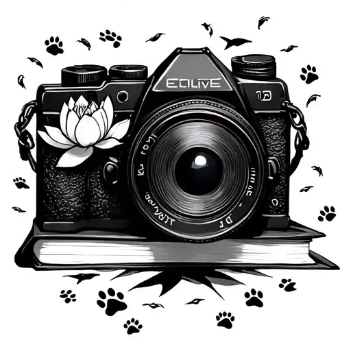 Camera Books Lotus Airplane & Paw Prints