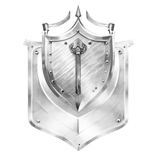 Medieval Helmut Shield Sword