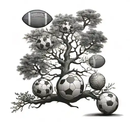 A Family Tree With Each Branch Representing A Different Football Position