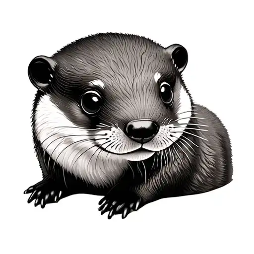 For My Daughter Mya And Her Otter Comforter