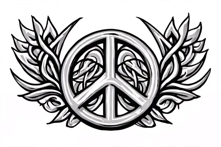 Illustrations Of Peace Love Unity Respect Very Detailed Celtic