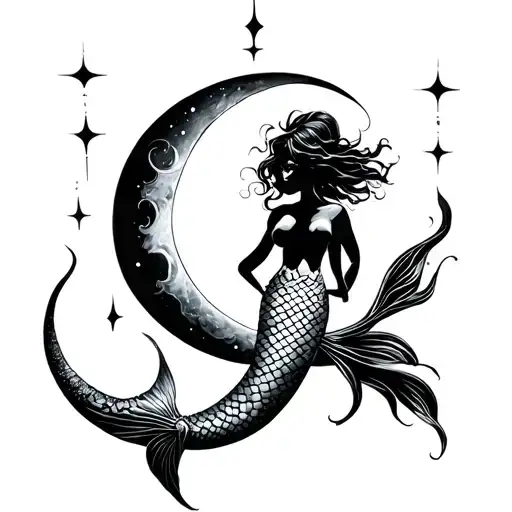 02 With The 0 Being A Moon And The 2 Having A Mermaids Tail Curve At The Bottom