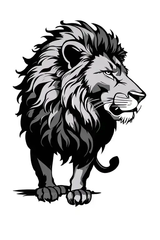Lion As A Combat