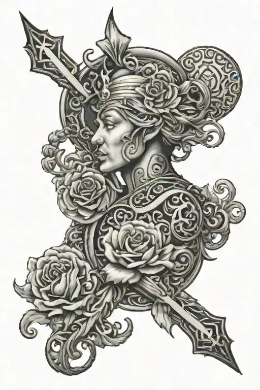 Black Zues Tattoo That Wraps