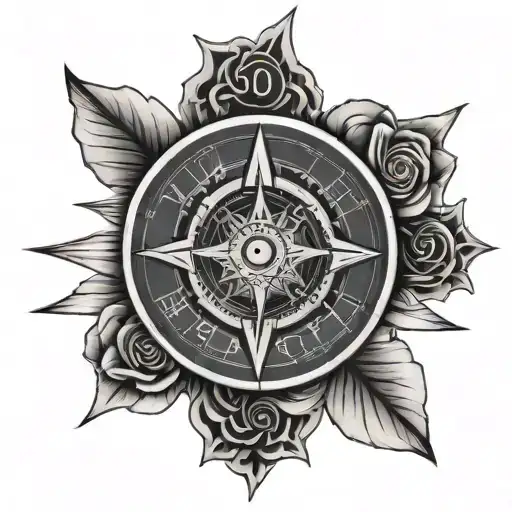 Poker Compass Intertwined Feminine