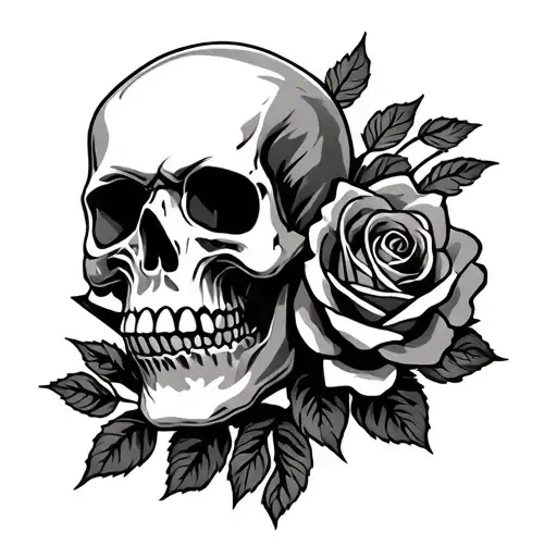 Skull And Roses