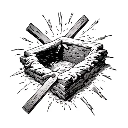 Jesus Empty Tomb And The Crosses