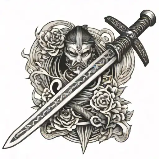 Katana With Engraving