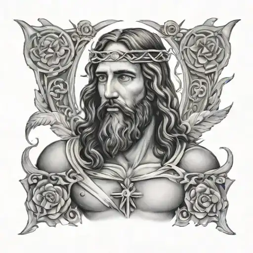 Jesus Is The Lord On Male Back