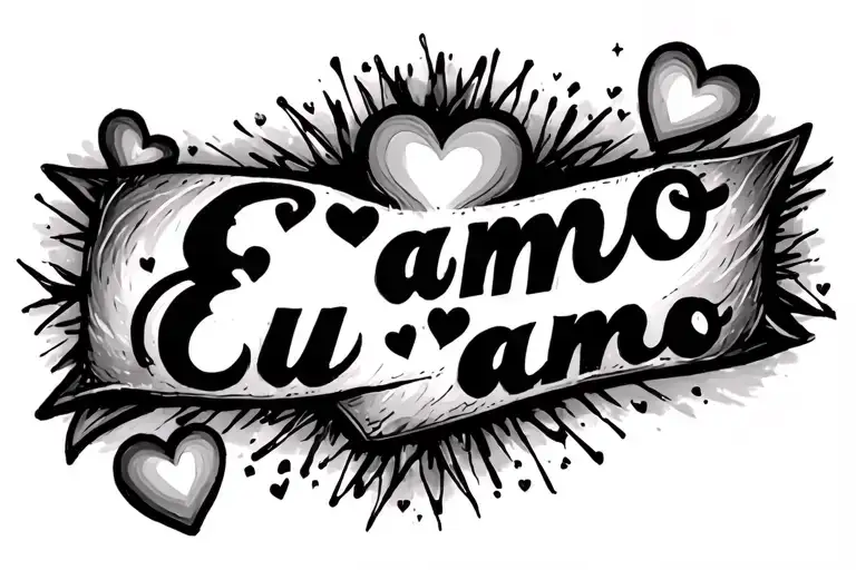 Words Eu Me Amo With Hearts Or Sparkes Around It Tiny On The Collarbone