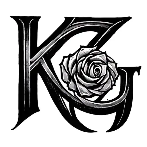 Initial Brothers And Sisters Tattoos K G C J Z