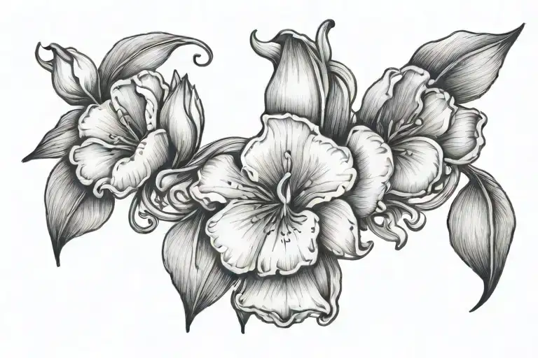 Sweet Pea Flowers Bracelet