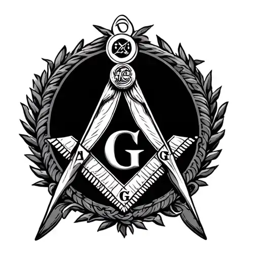 Winchester Chest Tattoo With Masonic Symbol