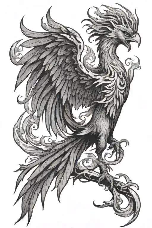 Phoenix Rising From The Ashes